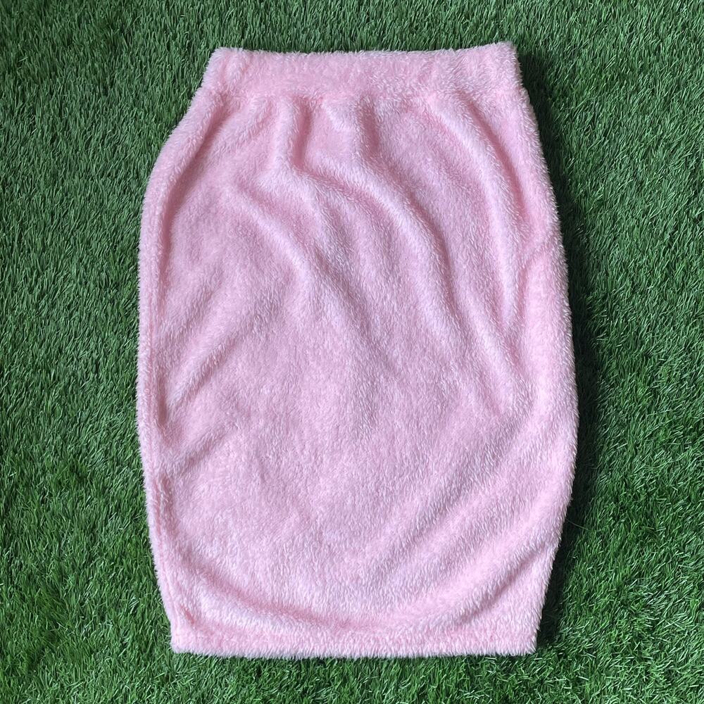 Women’s Pink Fur Skirt